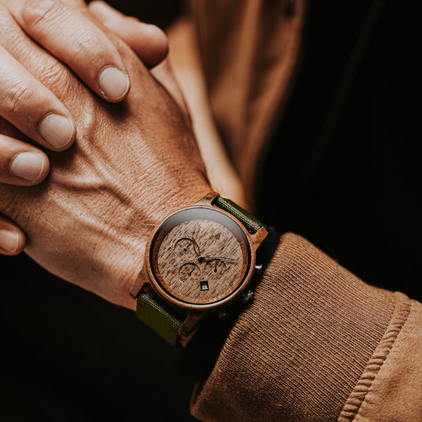 Recycling Men's Watches – North Chocolate Walnut Ocean Treehut
