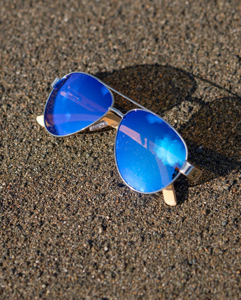 Top Gun 54 Men's Wooden Sunglasses