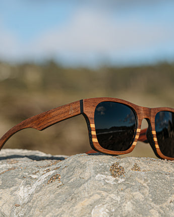 Bali Rosewood Carbon Women's Wooden Sunglasses
