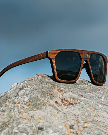 Fjorn Zebrawood Carbon Men's Wooden Sunglasses