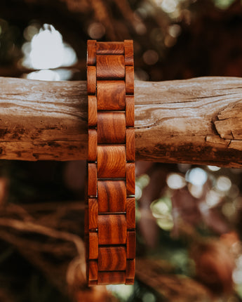 Classic Red Sandalwood Men's Wooden Bracelet