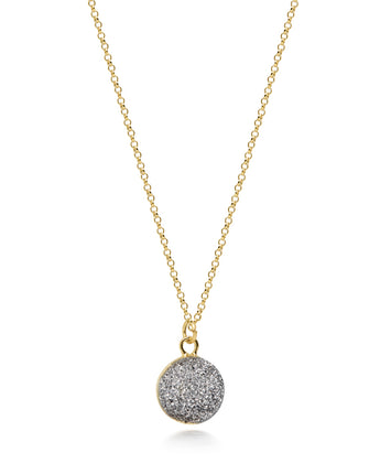 Terra Silver Druzy Necklace Women's Stone Necklace