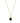Geo Black Druzy Necklace