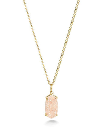 Arya Rosegold Druzy Necklace Women's Stone Necklace