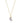 Crescent White Druzy Necklace Women's Stone Necklace