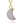Crescent White Druzy Necklace Women's Stone Necklace