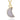 Crescent White Druzy Necklace Women's Stone Necklace