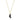 Crescent Black Druzy Necklace Women's Stone Necklace