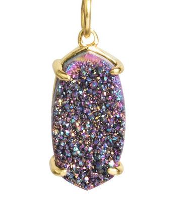 Arya Rainbow Druzy Necklace Women's Stone Necklace