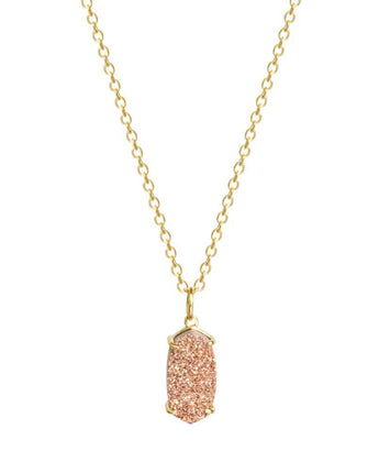 Arya Champagne Druzy Necklace  Women's Stone Necklace