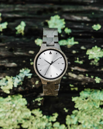 Solstice Grey Maple Women's Wooden Watch