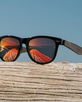 Bali 65 Black Men's Wooden Sunglasses