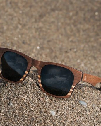 Bali Walnut Carbon Women's Wooden Sunglasses