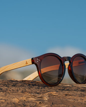Rina 53 Women's Wooden Sunglasses