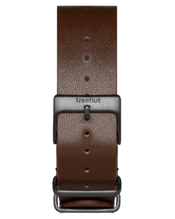 20mm Brown NATO Leather band For Men