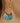 Treehut natural stone earrings with turquoise stone and gold hoop