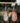 Treehut teardrop oval blue and red natural jasper stone earrings