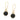 Geo Black Druzy Earrings Women's Stone Earring 