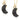 Crescent Black Druzy Earrings Women's Stone Earring