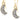 Crescent Silver Druzy Earrings Women's Stone Earring