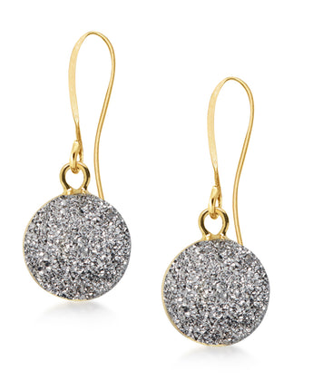 Terra Silver Druzy Earrings Women's Stone Earring