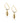 Gold Dipped Shell Drop Earrings Women's Stone Earring