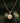Octagon gold and white mother of pearl zirconia necklace