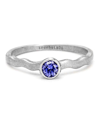 December Tanzanite Birthstone Ring Women's Stone Ring