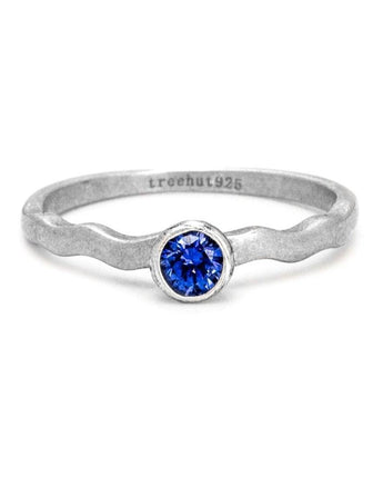 September Sapphire Birthstone Ring Women's Stone Ring