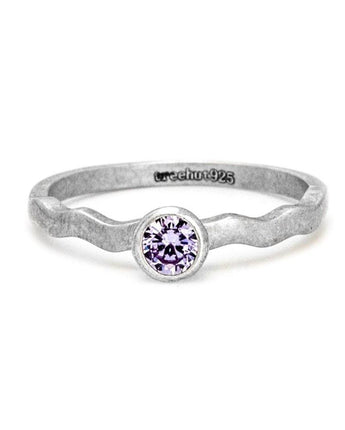 June Alexandrite Birthstone Ring Women's Stone Ring