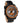 Mission Hawaii Koa Black Leather Men's Leather Watch