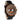 Mission Hawaii Koa Black Leather Men's Leather Watch