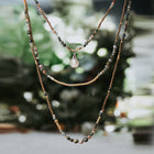 Mystic Onyx and Mix Stone Necklace