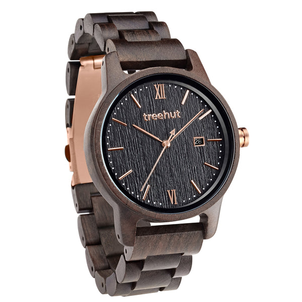 Odyssey All Ebony Monochrome Men's Wooden Watch