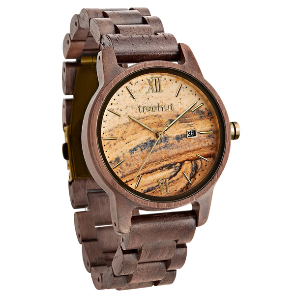 Odyssey Sandstone Walnut Copper Men's Wooden Watch