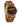 Odyssey Tiger Eye Zebrawood Men's Marble Wooden Watch