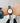 woman wearing marble dial watch