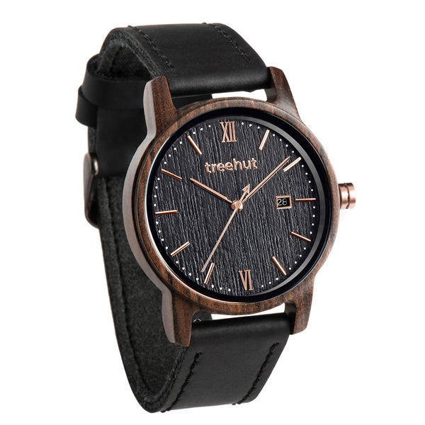 Odyssey Ebony Copper Black Men's Wooden Watch