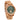 Paradise Olive Green Marble Women's Wooden Watch
