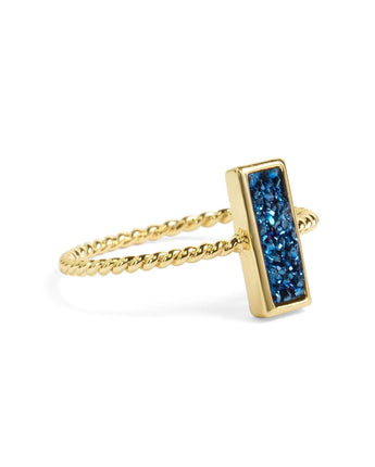 Tall Blue Stacking Ring Women's Stone Ring