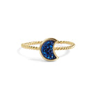 Moonbloom Blue Druzy Stacking Ring