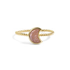 Moonbloom Champagne Pink Druzy Stacking Ring