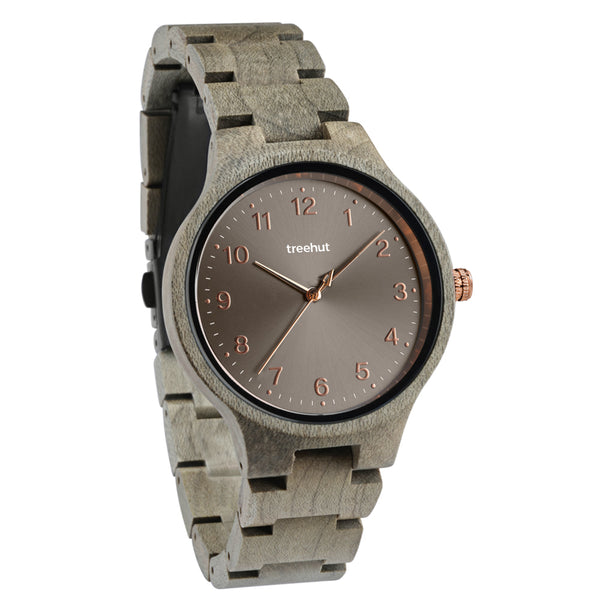 Solstice Grey Wood Maple Women's Wooden Watch
