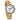 Theory Bamboo White Marble Women's Wooden Watch