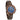 Theory Rose Ebony Blue Marble Women's Wooden Watch