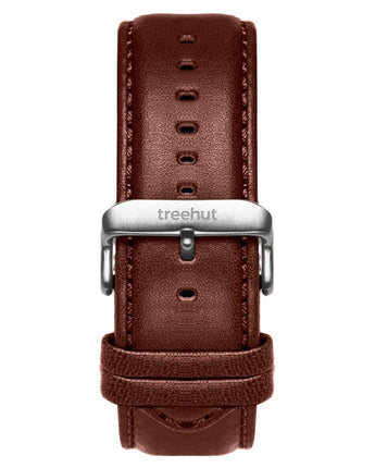 22mm Brown Padded Leather Band For Men 