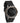 Bay Black Marble Ebony Men's Stainless Steel Wooden Watch