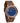 Bay Blue Marble Rose Gold Men's Stainless Steel Wooden Watch