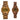 Couples Odyssey Tiger Eye Couples Wooden Watch
