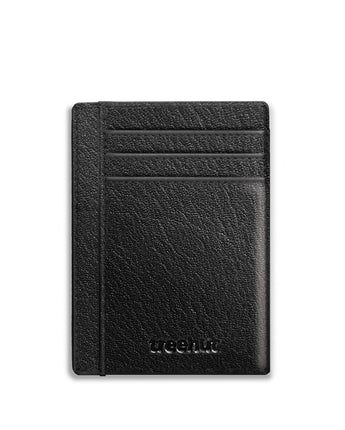 Black Card and ID Sleeve Men's Genuine Leather Wallet